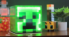 Load image into Gallery viewer, Minecraft Green Creeper Mini Fridge w/Ambient LED Lighting (6.7L, Up To 9 Cans)