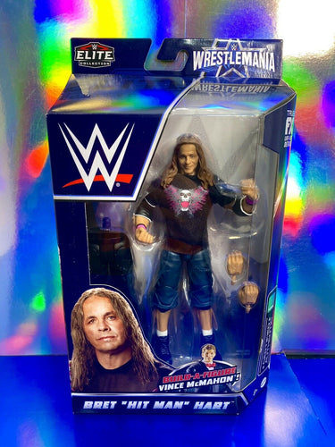 2022 WWE Elite Collection Wrestlemania 38 Figure: BRET “HITMAN” HART (WM 26)