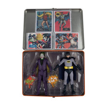 Load image into Gallery viewer, 2022 Mcfarlane Batman Retro 1966 TV Series Tin Lunchbox w/ 4 Action Figures Excl
