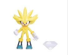 Load image into Gallery viewer, 2023 JAKKS Pacific Sonic the Hedgehog Figure: SUPER SILVER (w/ Chaos Emerald)