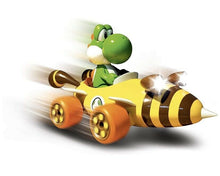 Load image into Gallery viewer, 2020 Nintendo Carrera RC: Mario Kart Bumble V- Yoshi (2.4 GHz, Radio Remote Car)