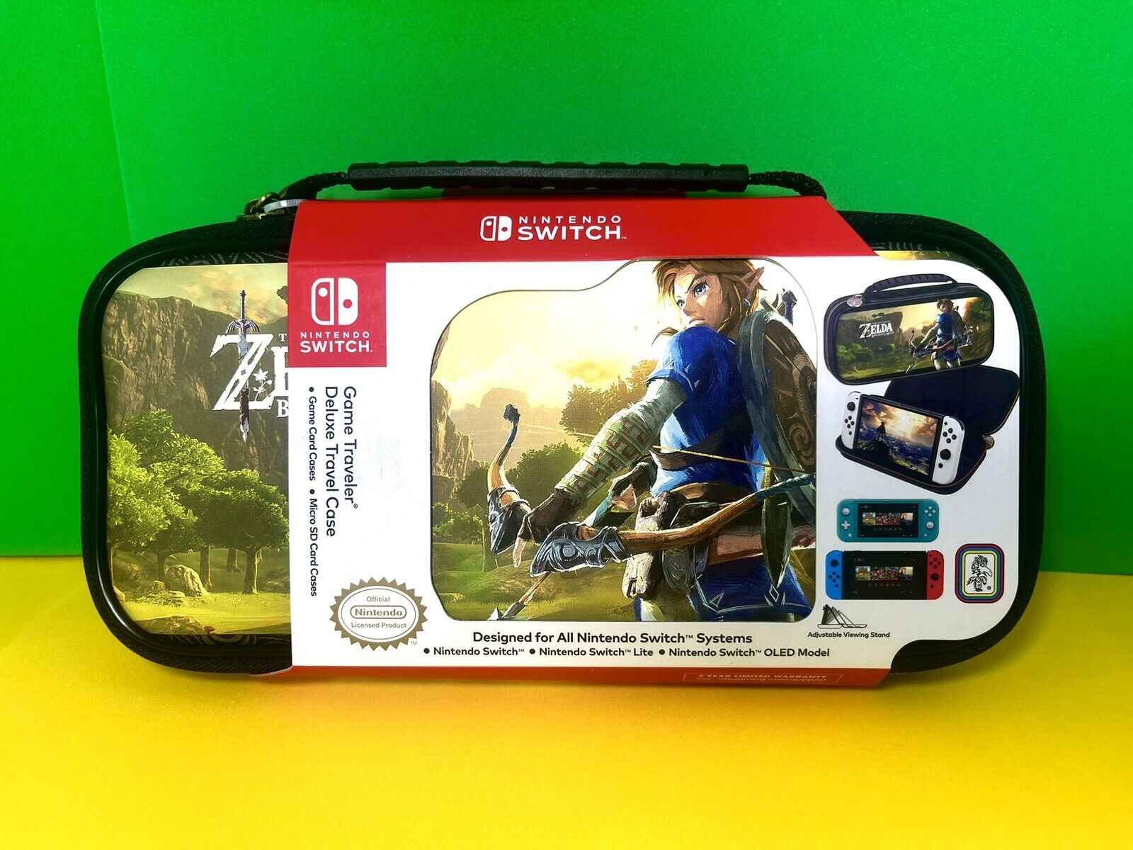 Case Zelda Switch Game Traveler Deluxe System Case BOTW Link