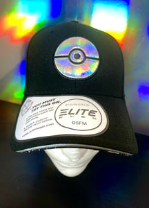 BioWorld Pokémon Holographic Pokeball Black Hat -  Elite Flex OSFM