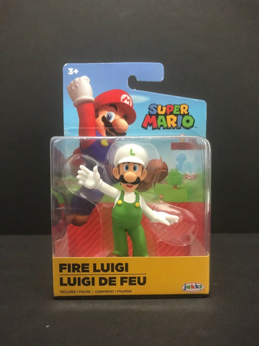Jakks Fire Luigi Action Figure World Of Nintendo 2.5