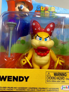 2021 JAKKS Pacific World of Nintendo Mario Mini 2.5" Action Figure: WENDY KOOPA