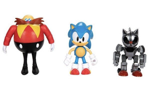 2022 JAKKS Sonic The Hedgehog - Classic Dr. Eggman, Sonic & Mecha Sonic 3-Pack!