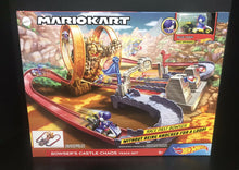 Load image into Gallery viewer, Hot Wheels Mario Kart Bowsers Castle Chaos Track Set  Blue Yoshi Figure Included