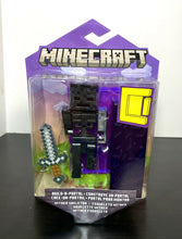 Load image into Gallery viewer, 2022 Minecraft Build-a-Portal Action Figure: WITHER SKELETON (w/ Iron Sword)