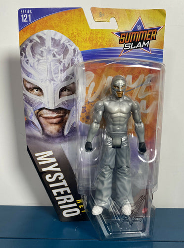 2021 WWE Summerslam Core Series 121 Action Figure: REY MYSTERIO (Silver Surfer)