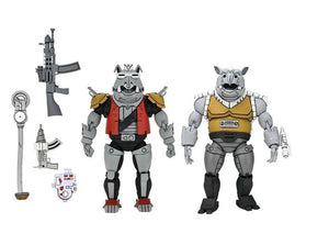 2022 NECA Teenage Mutant Ninja Turtles SUPER BEBOP & MIGHTY ROCKSTEADY 2-Pack