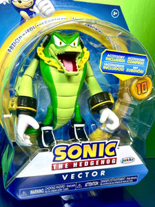 2022 JAKKS Pacific Sonic the Hedgehog Action Figure: VECTOR THE CROCODILE