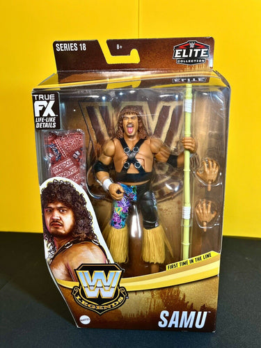 2023 WWE Elite Collection Legends Series 18 Figure: SAMU (Headshrinkers, CHASE!)