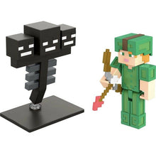 Load image into Gallery viewer, 2021 Minecraft Craft-A-Block Figure 2-Pack: ALEX VS. WITHER