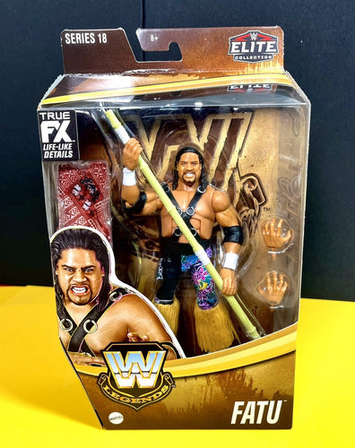 2023 WWE Elite Collection Legends Series 18 Figure: FATU (Headshrinkers, CHASE!)