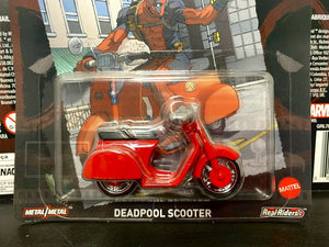 2021 Hot Wheels Premium Real Riders - Deadpool 30th Anniv - Deadpool Scooter