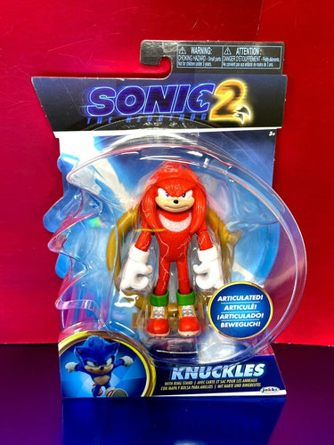2022 JAKKS Pacific - Sonic the Hedgehog 2 (Movie) - KNUCKLES (w/ Ring Stand)