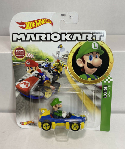 2020 HOT WHEELS MARIO KART: LUIGI (MACH 8) DIE-CAST