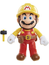 Load image into Gallery viewer, Super Mario with Utility Belt Builder Super Mario Maker 4&quot; Figure by Jakks 35b1