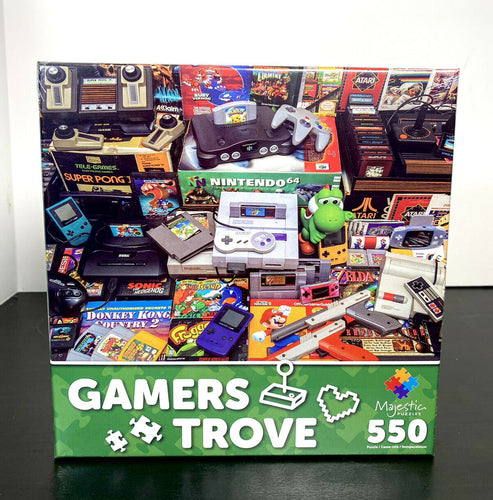 2021 Majestic Puzzles - Gamers Trove 550 Piece Jigsaw Puzzle SEALED