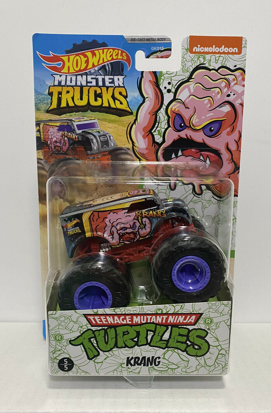 2020 Hot Wheels Monster Trucks - Teenage Mutant Ninja Turtles - KRANG (5/5)