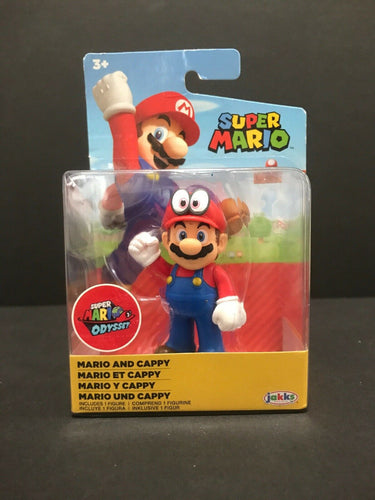 Mario & Cappy Super Mario Odyssey 2.5 inch Nintendo New 2019