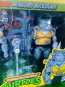 2022 NECA Teenage Mutant Ninja Turtles SUPER BEBOP & MIGHTY ROCKSTEADY 2-Pack