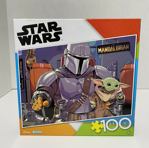 Buffalo Games Star Wars -  The Mandalorian Baby Yoda 100 Piece Jigsaw Puzzle
