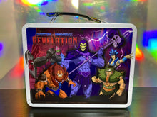 Load image into Gallery viewer, 2021 Masters of The Universe: Revelation - Heroes &amp; Villains Tin Lunchbox
