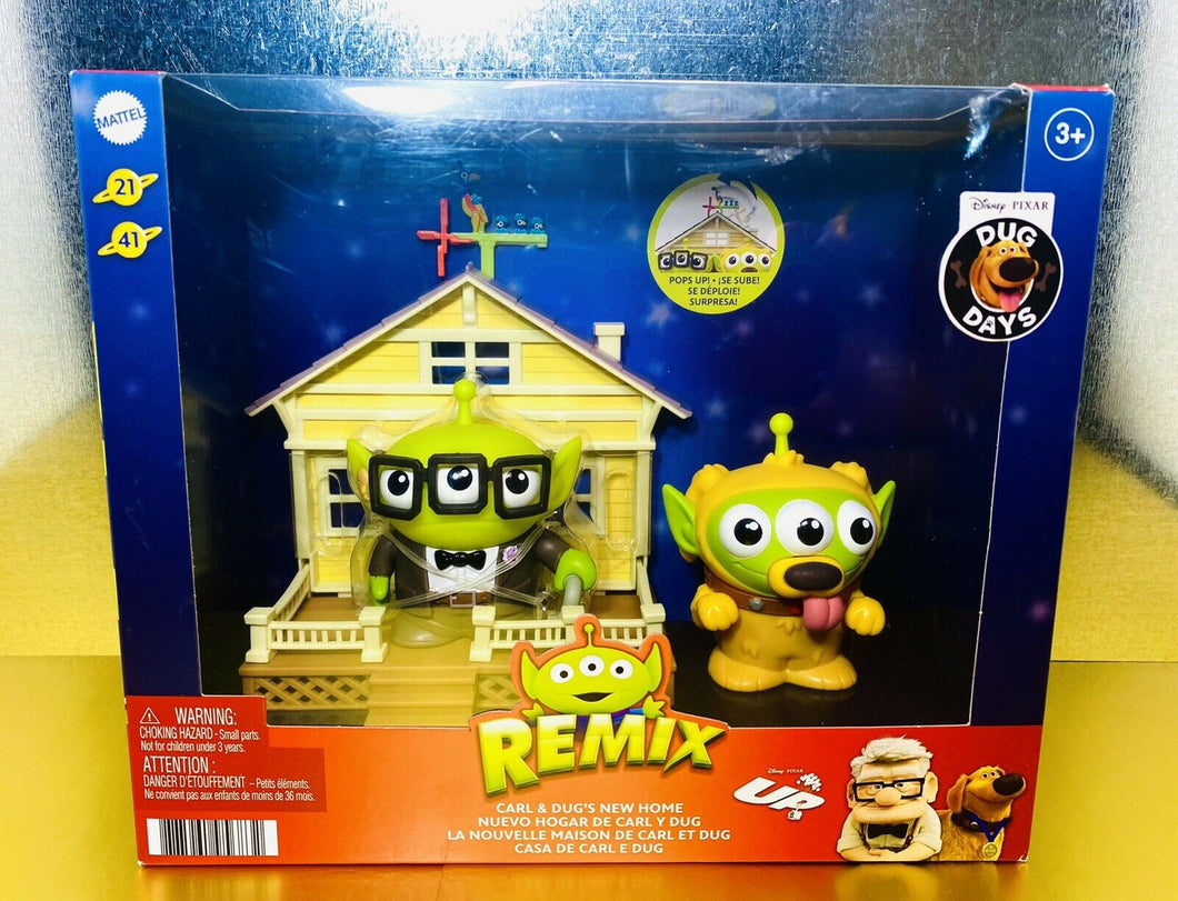 2021 Disney•Pixar- UP + Toy Story Alien Remix: Carl and Dug's New Home Playset