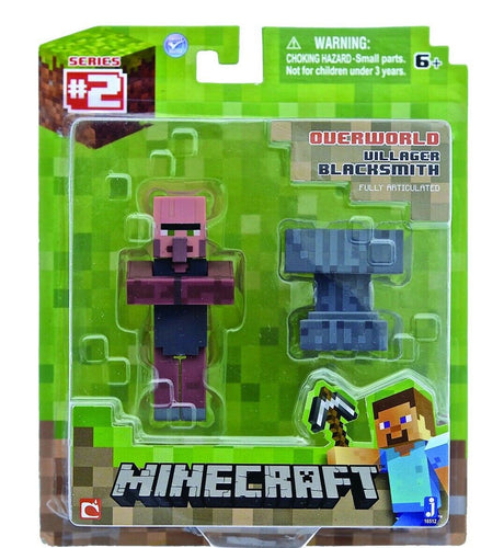 Minecraft Series 2 Overworld Villager Blacksmith Figure Fully Articulated