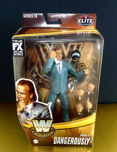 2023 WWE Elite Collection Legends Series 18 Figure: PAUL E. DANGEROUSLY (ECW)