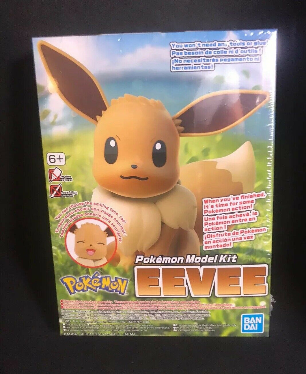 Bandai Pokemon Let's Go Plamo 42 Select Series Eevee Figure Model Kit USA Seller