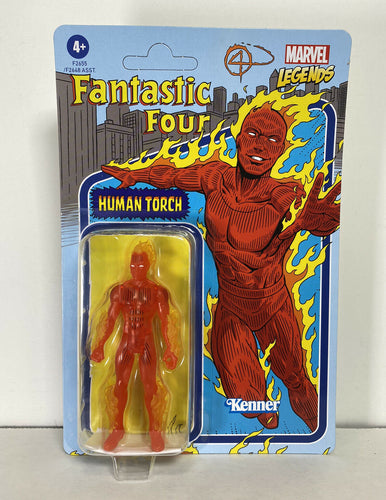 2021 Kenner X Hasbro Marvel Legends Retro Figure: HUMAN TORCH (Fantastic Four)