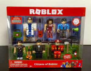 Roblox Action Collection - CITIZENS OF ROBLOX Figure Pack w/ Virtual Item Code