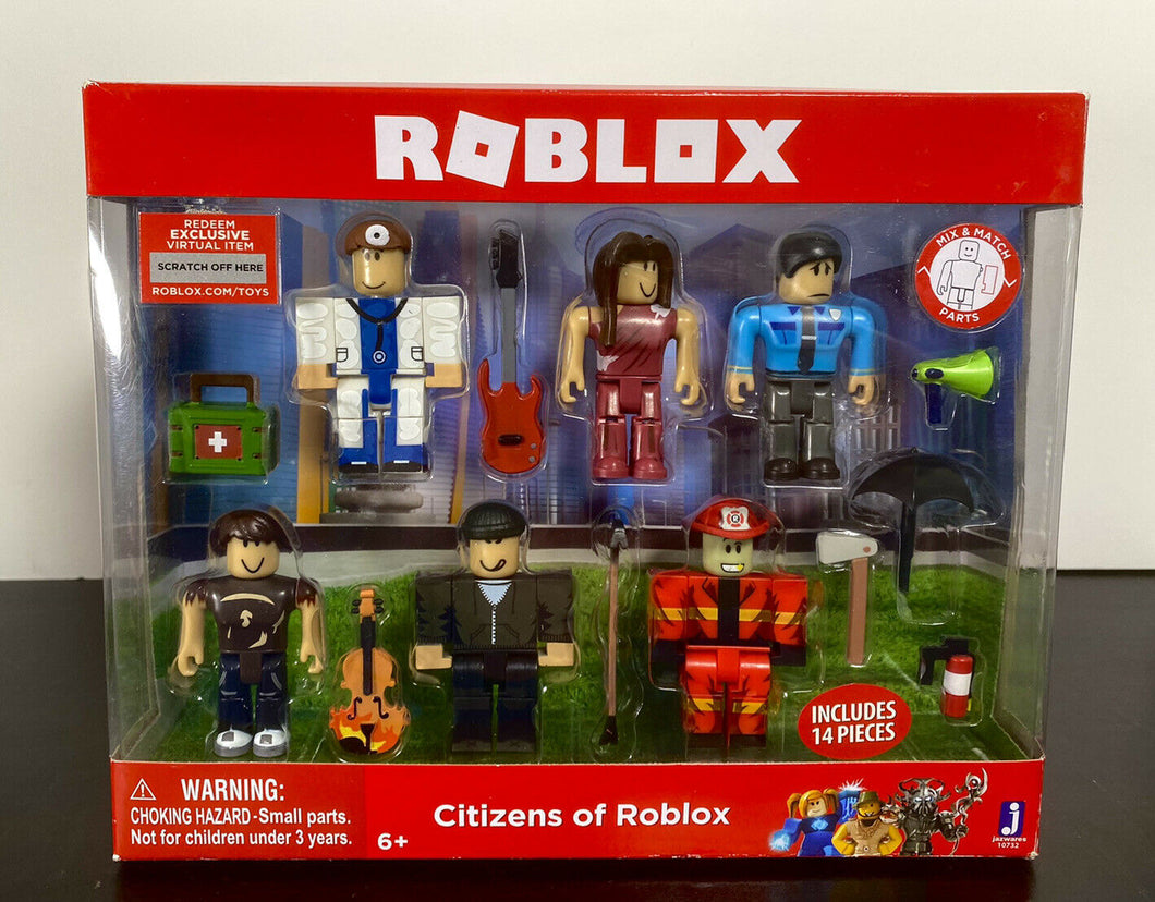Roblox Action Collection - CITIZENS OF ROBLOX Figure Pack w/ Virtual Item Code