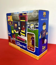 Load image into Gallery viewer, FCB Barcelona Buildable Locker Set with Lionel Messi (95pcs)