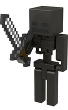 Load image into Gallery viewer, 2022 Minecraft Build-a-Portal Action Figure: WITHER SKELETON (w/ Iron Sword)