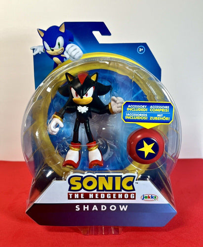 2024 JAKKS Pacific Sonic The Hedgehog Action Figure: SHADOW (w/ Star Spring)