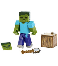 Load image into Gallery viewer, Minecraft ZOMBIE Comic Maker Book Included Figure 3.25&quot; 2019 Mojang