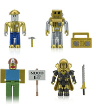 Load image into Gallery viewer, Jazwares Roblox Icons 15th Anniversary Gold Collector’s Set w/ Virtual Item Code