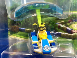 2022 Hot Wheels Mario Kart: LAKITU Standard Kart + Para foil Glider Die-Cast Car