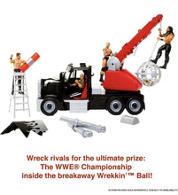 Load image into Gallery viewer, 2022 WWE Wrekkin’ Rampage Rig Truck w/ 11 Breakaway Pieces &amp; WWE Championship