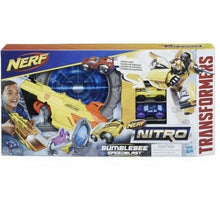 Load image into Gallery viewer, Nerf Nitro Transformers Bumblebee Speed Blast    Bonus!!!! 3 Additional Cars!!!!