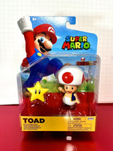 Load image into Gallery viewer, 2021 JAKKS Pacific World of Nintendo Action Figure: TOAD (w/ Super Star)