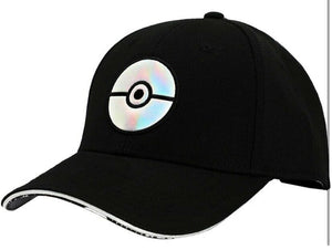 BioWorld Pokémon Holographic Pokeball Black Hat -  Elite Flex OSFM