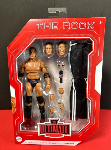 2023 WWE Ultimate Edition Legends Action Figure: THE ROCK (Attitude Era)