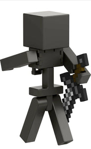 2022 Minecraft Build-a-Portal Action Figure: WITHER SKELETON (w/ Iron Sword)