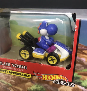 Hot Wheels Mario Kart Bowsers Castle Chaos Track Set  Blue Yoshi Figure Included