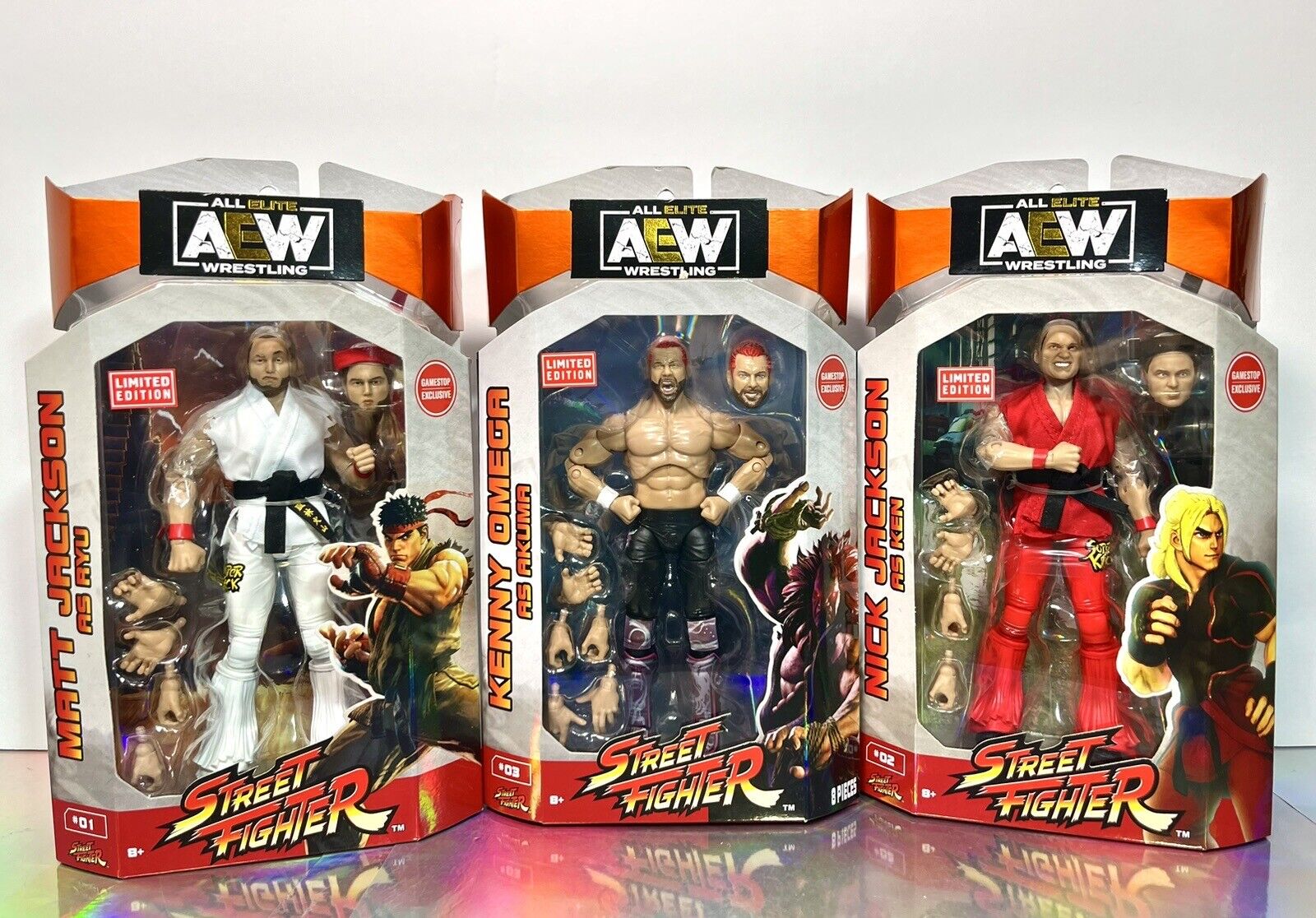 AEW x Street Fighter- KENNY OMEGA (Akuma), MATT & NICK