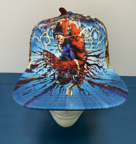 BioWorld DC’s The Flash Comics Print Adjustable Snapback Baseball Hat OSFM